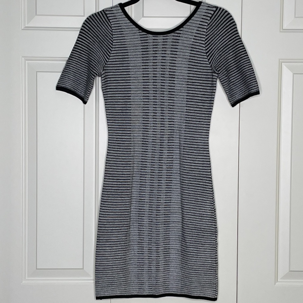 Guess Allison Shadow Bodycon Knit Dress - Small